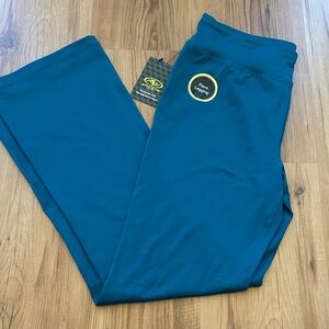 NWT Athletic Works Girls XXL‎ Flare Leggings Blue